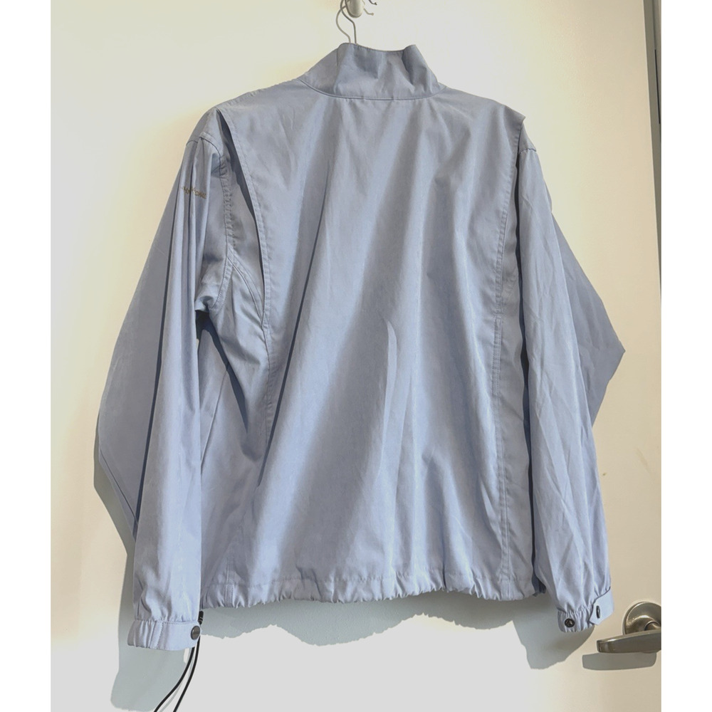 Antigua Women's Athletic Golf funnel neck blue lightweight Jacket Sz-S relaxed - Picture 2 of 14